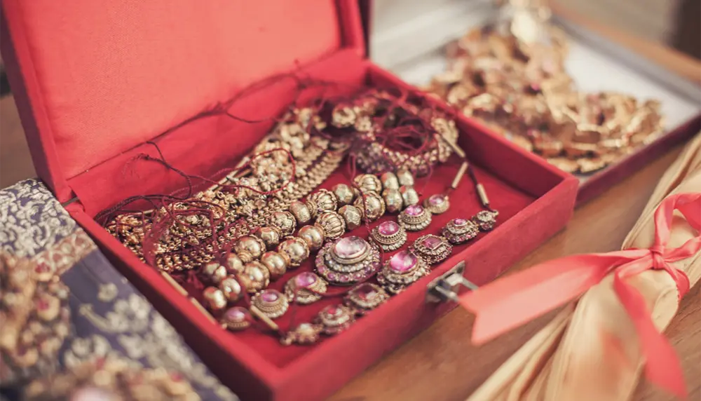 Assortment of Estate Jewelry in Jewelry Box